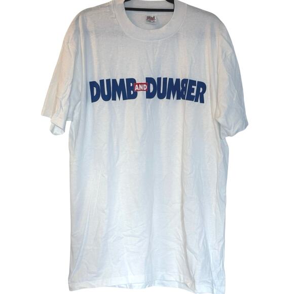 Vintage 90s Dumb and Dumber Movie Promo 1994 Single Stitch Shirt Adult XL - Picture 1 of 3